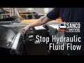 How to shut off hydraulic fluid flow on a Spotter Truck